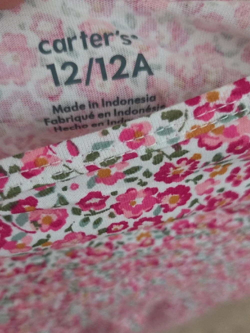 Carter's Pink Floral Long Sleeve Dress